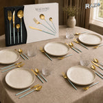 Set de tacâmuri MALOOKI Luxury Collection, 24 de piese din inox - imagine produs 3