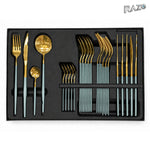 Set de tacâmuri MALOOKI Luxury Collection, 24 de piese din inox - imagine produs 4
