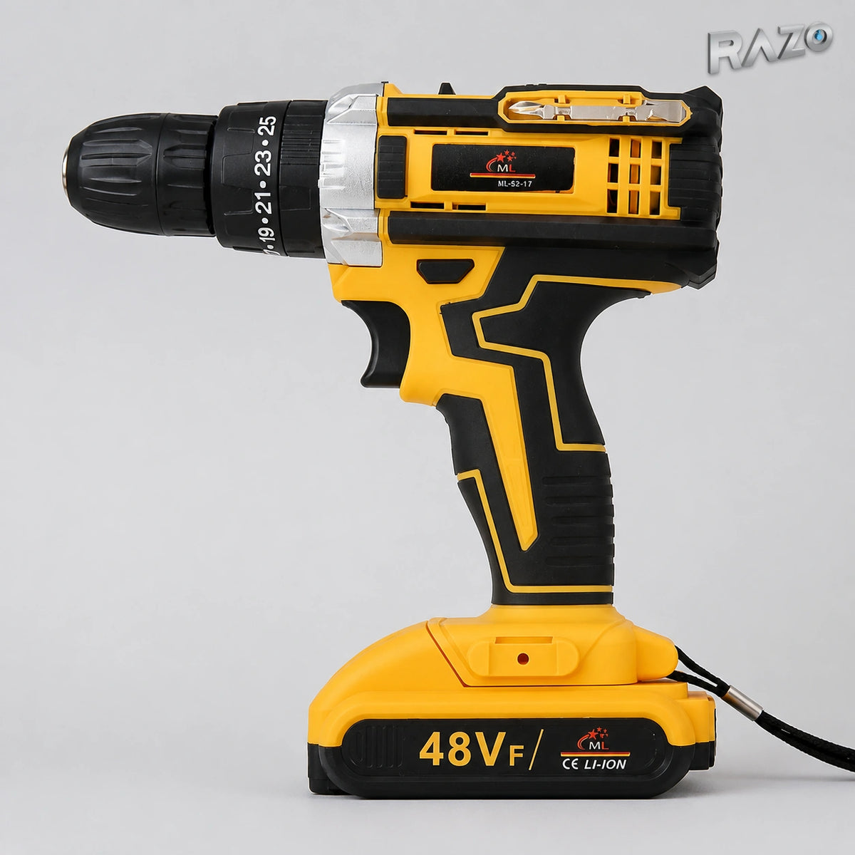 Bormașină cu acumulator ML-52-17, 48VF, cu 30 accesorii - imagine produs 4