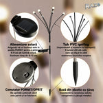 Lampă solară decorativă tip licurici cu efect starburst - imagine produs 6
