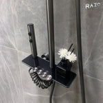 Sistem de duș modern din alamă, cu montaj pe perete și cinci tipuri de jet - imagine produs 1