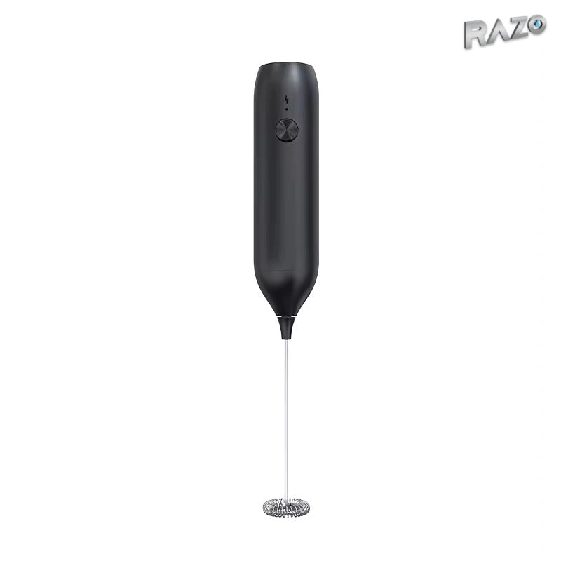 Spumator electric de lapte reîncărcabil KJBQ-7, ABS, negru - imagine produs 6