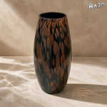 Vază decorativă din sticlă maro, 18 × 14 × 14 cm - imagine produs 6