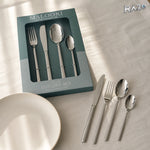 Set 24 tacâmuri MALOOKI MK-340, inox 18/10, argintii - imagine produs 5
