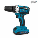 Trusă de scule cu bormașină fără fir și 2 baterii 36V - imagine produs 3