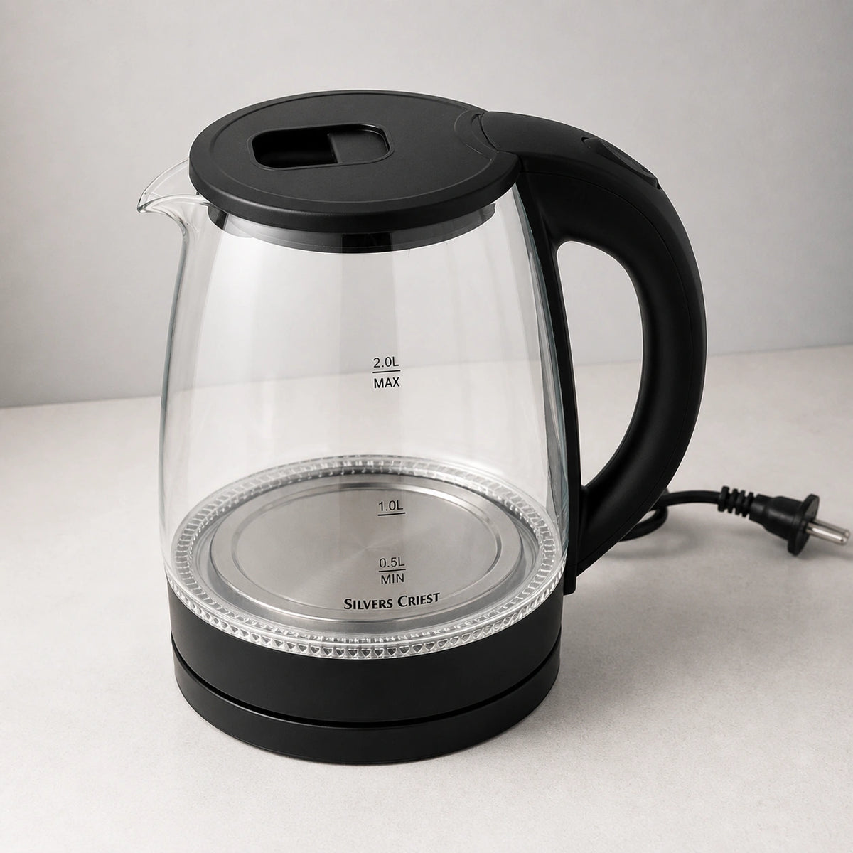 Fierbător electric din sticlă, 2 L, 1500 W, cu oprire automată - imagine produs 3