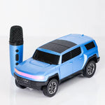 Boxă portabilă în formă de SUV, Bluetooth 5.3, RGB, 5–10 W, cu microfon, albastru - imagine produs 2