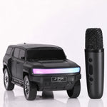 Boxă portabilă în formă de SUV, Bluetooth 5.3, RGB, 5–10 W, cu microfon, negru