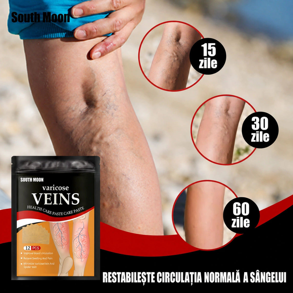 Plasturi pentru îngrijirea picioarelor cu bumbac și plante, pentru gambe - imagine produs 1