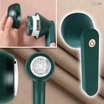 Aparat electric pentru indepartarea scamelor RAZO Sensitive Care 3, Incarcare USB, Verde/Alb