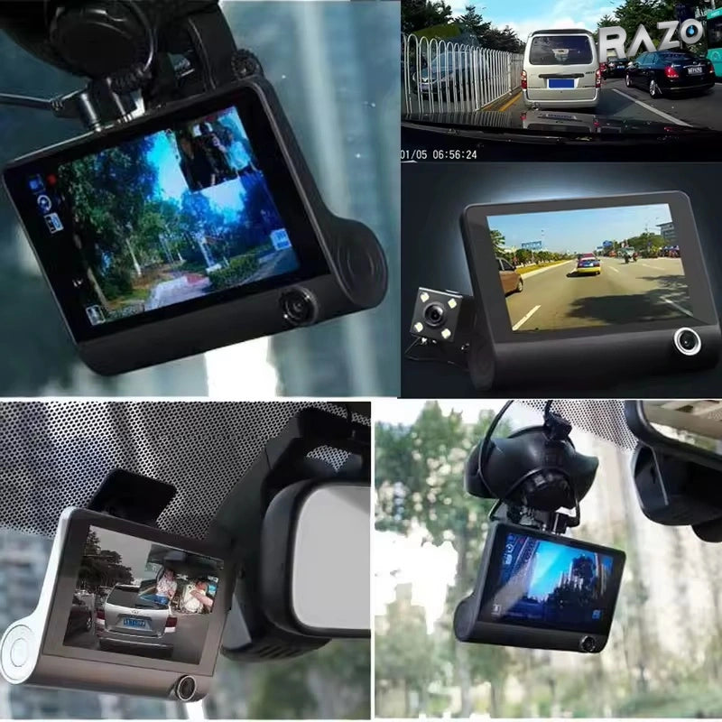 Cameră auto DVR Full HD 1080P cu două lentile - imagine produs 2