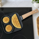 Tavă din aluminiu pentru clătite cu 3 cavități - imagine produs 2