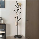 Cuier pentru haine din otel carbon cu baza din piatra, design modern in forma de S, 7 agatatori, dimensiuni 178x30 cm

