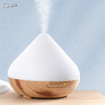 Difuzor aromaterapie AromaWood RAZO, 0.5L, Umidificator cu ultrasunete, Lampa 7 culori, Telecomanda inclusa, Temporizator presetat, Oprire automata, pentru 35 mp