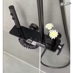 Sistem de duș modern din alamă, cu montaj pe perete și cinci tipuri de jet - imagine produs 6