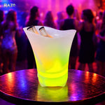 Frapiera LED Multifunctionala RAZO, Boxa bluetooth integrata, Iluminare RGB 7 culori, Reincarcabila USB, Raceste vin, sampanie, bere, Perfecta pentru petreceri, terasa, bar, evenimente