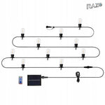 Ghirlandă solară NEO TOOLS 99-116, 6,5 m, cu 10 becuri LED filament și telecomandă - imagine produs 1