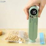 Kit compact RAZO de sigilare, Vidare, Afișaj digital LED, Alimentare USB 5V, Putere 10W, Sigilare automata pentru pungi reutilizabile, Conservare eficient carne, legume, fructe, Design portabil, Verde