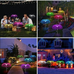 Lampa Solară Tip Meduză – Fibra Optică RGB