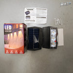 Lampă solară LED RGB de perete pentru exterior, 132 × 91 × 34 mm - imagine produs 8
