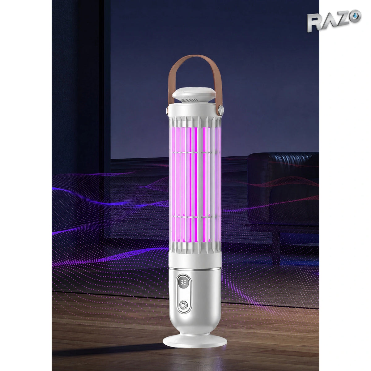 Lampă electrică anti-țânțari cu lumină UV și lumină de noapte - imagine produs 4