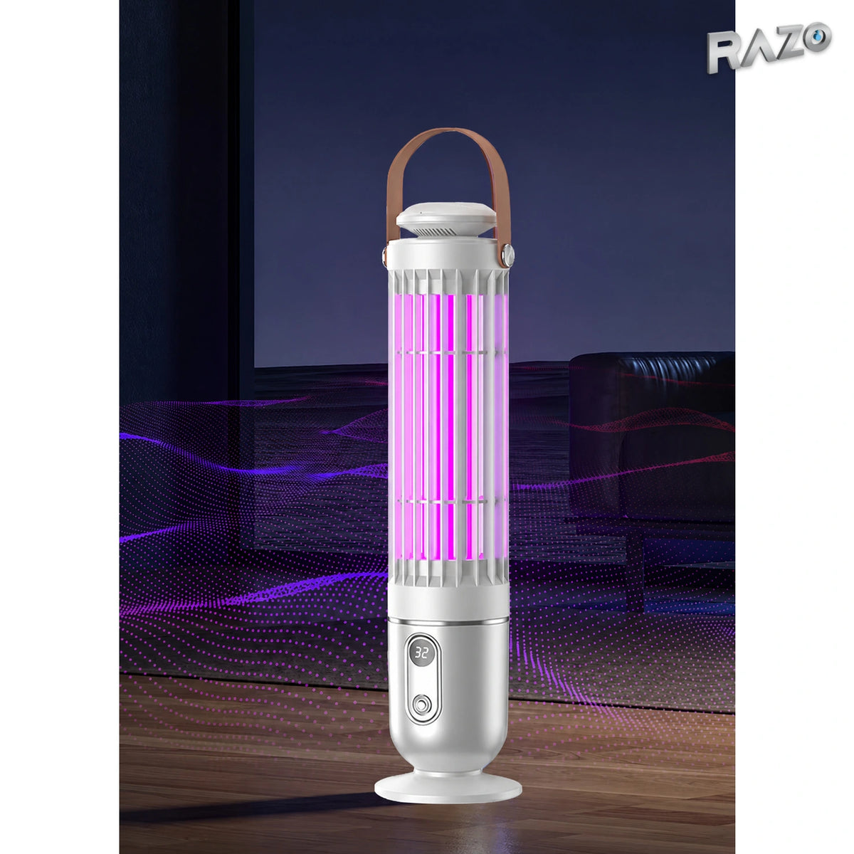 Lampă electrică anti-țânțari cu lumină UV și lumină de noapte - imagine produs 7