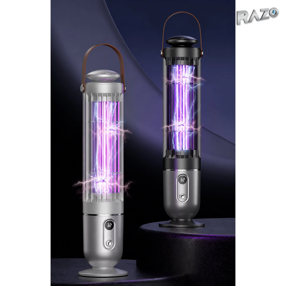 Lampă electrică anti-țânțari cu lumină UV și lumină de noapte - imagine produs 8