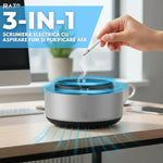 Scrumiera electrica RAZO, Aspiratie directa, Absorbtie automata a fumului, Neutralizare mirosuri, Design compact, Gri