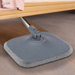 Set mop profesional RAZO 360°, Galeata dubla, Sistem centrifug inovator, Separare eficienta apa curata/murdara, 4 capete microfibra, Stoarcere automata fara efort, Design compact, Durabil
