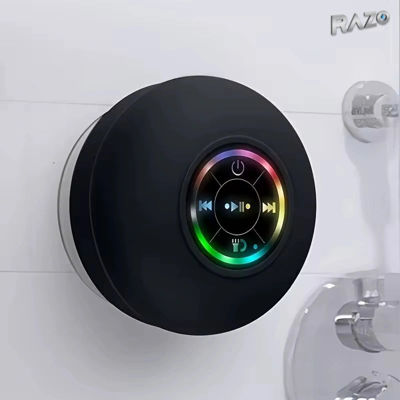 Boxă wireless portabilă BTS07 cu ventuză și LED RGB - imagine produs 1